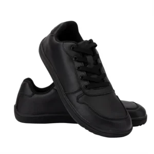 ZZFABER Soft Fiber Leather Barefoot Shoe Black